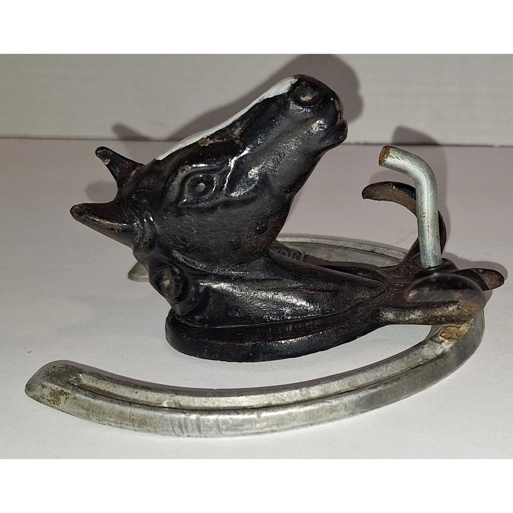 Victoria Coat Hook Horseshoe Horse Head Equestrian Metal rusty decor